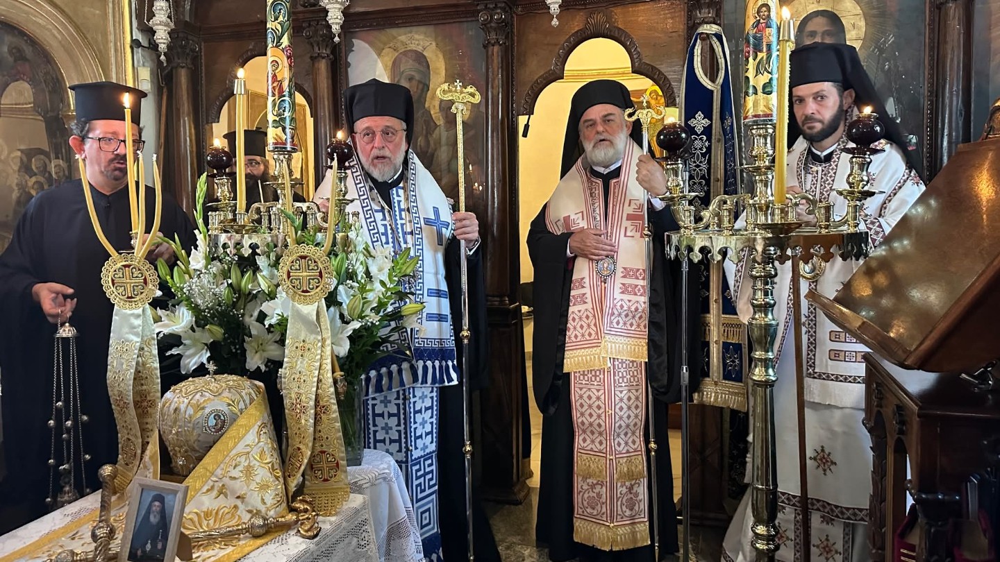 Προεόρτια Εορτής Κοιμήσεως Θεοτόκου-6μηνο Μνημόσυνο Μητροπολίτου Αμφιλοχίου